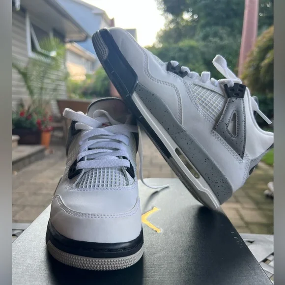 Jordan Shoes Air Jordan Retro 4 Og Bg Whitefire Redblacktech Grey Poshmark